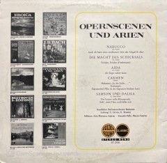Opernscenen Und Arien Carmen Aida Nabucco LP Klasik Plak