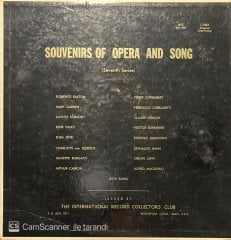 Souvenirs Of Opera And Song Seventh Series LP Klasik Plak