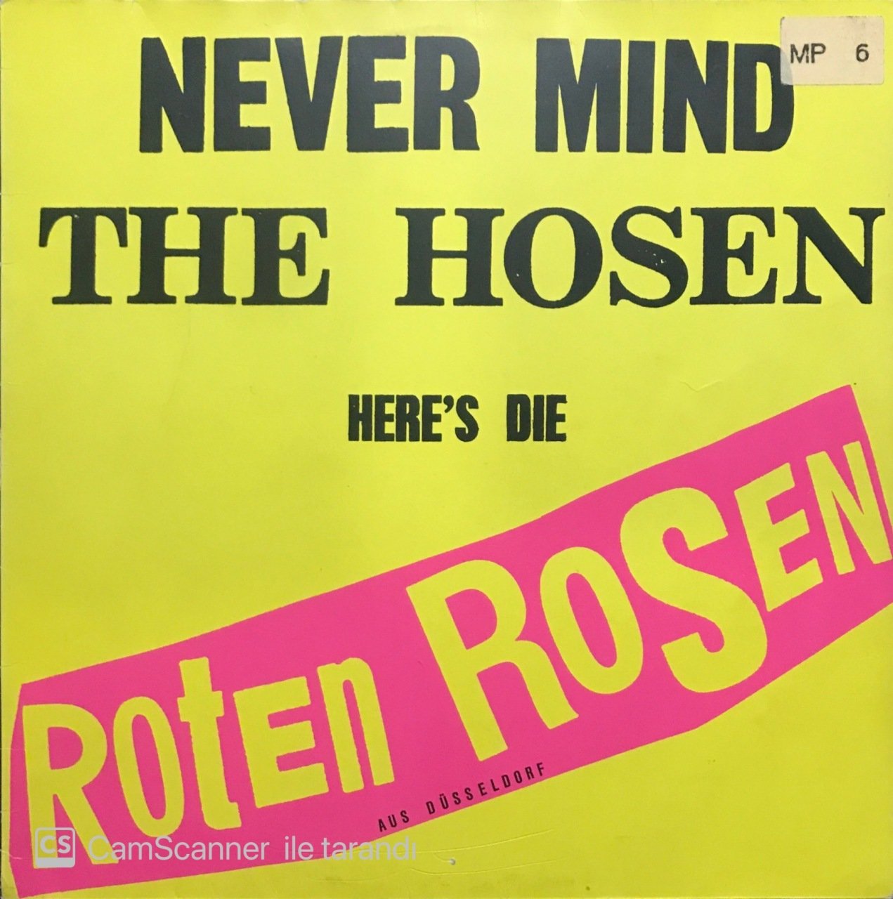 Die Roten Rosen Never Mind The Hosen LP Plak