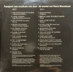 Nana Mouskouri Passport LP Plak