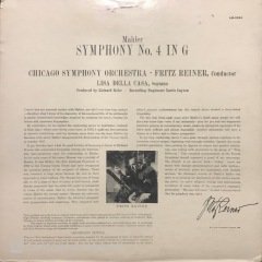 Mahler Symphony No.4 LP Klasik Plak
