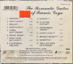 Francis Goya The Romantic Guitar CD