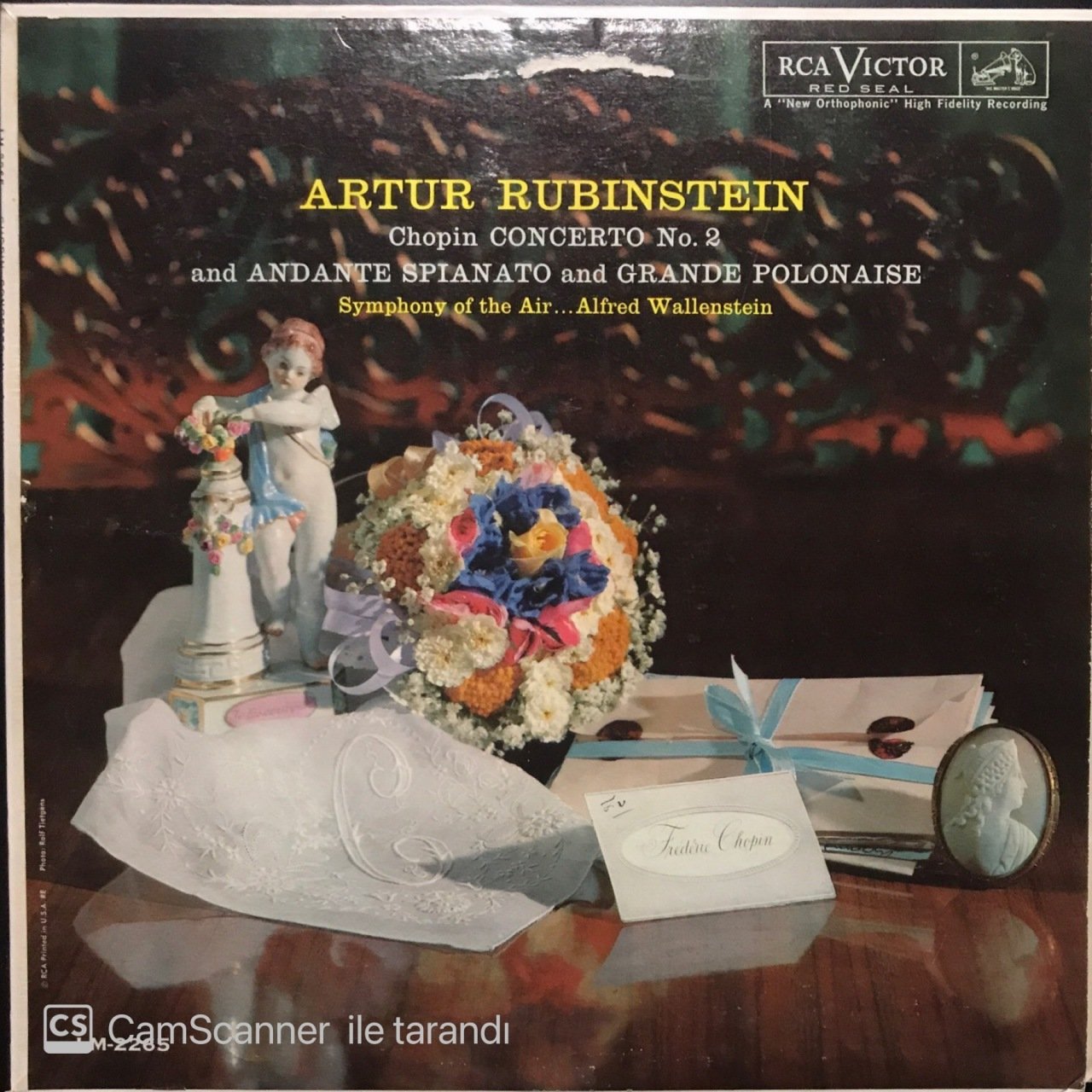 Artur Rubinstein Chopin Concerto No.2 LP Klasik Plak