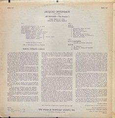 Jacques Offenbach Les Bavards LP Klasik Plak
