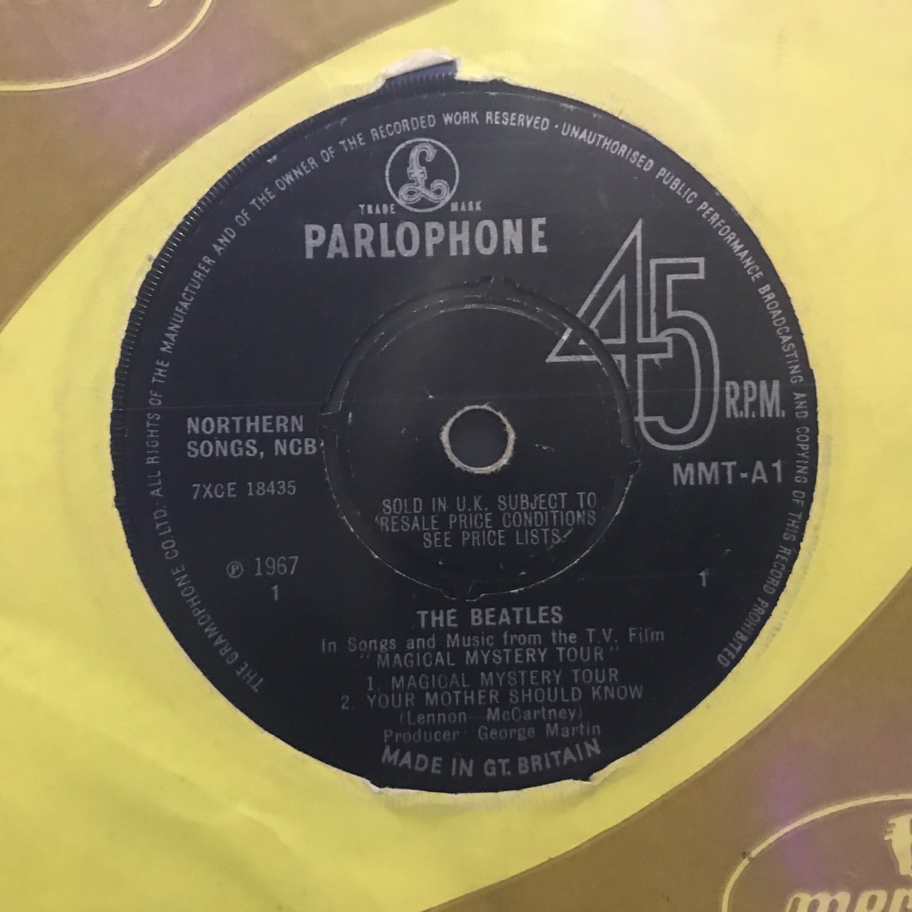 The Beatles Magical Mystery Tour 45lik Plak