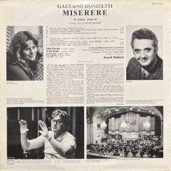 Donizetti Miserere LP Klasik Plak