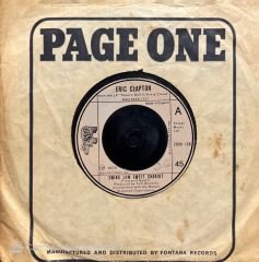 Eric Clapton Swing Low Sweet Chariot 45lik Plak