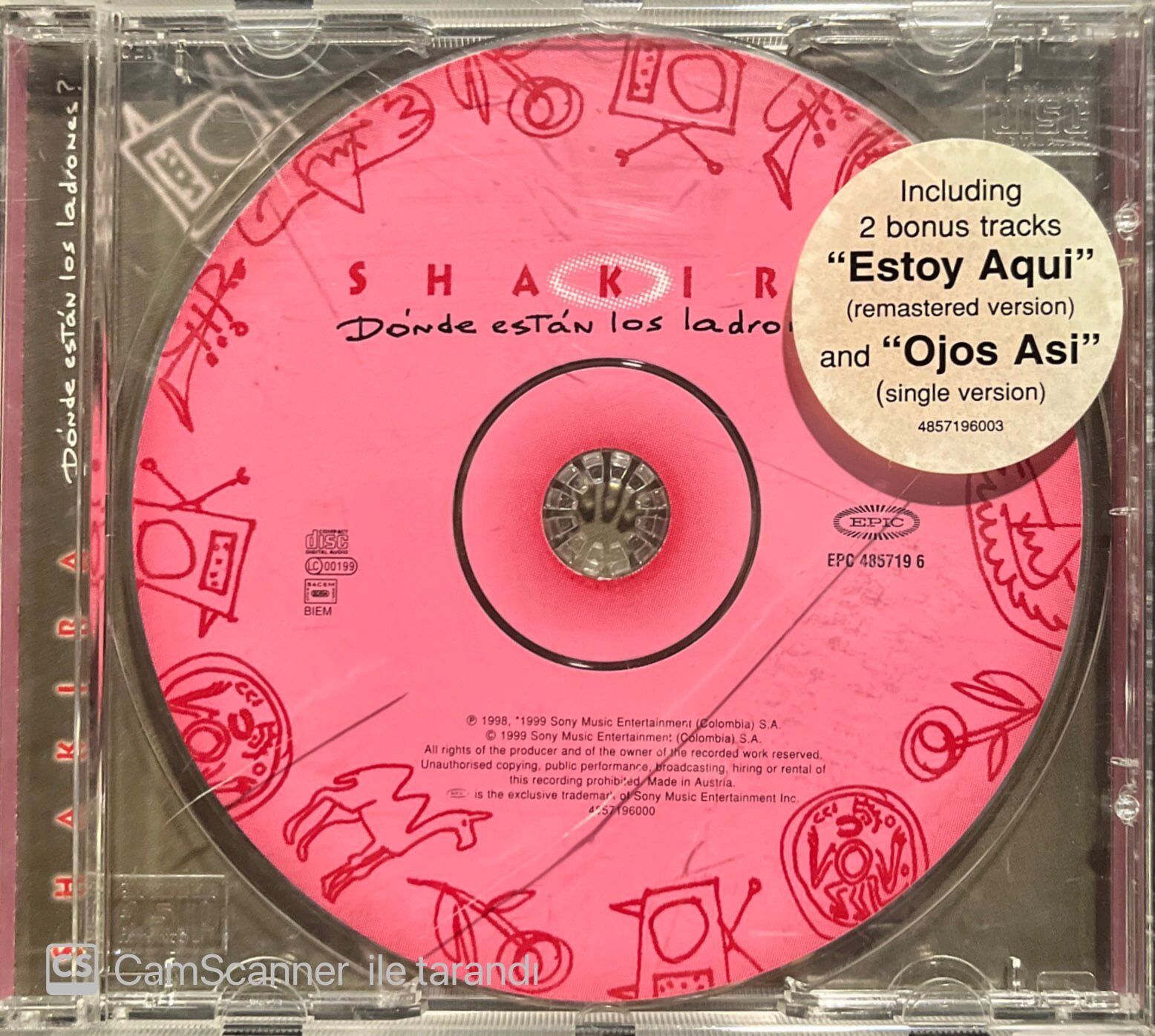 Shakira Donde Estan Los Ladrones CD