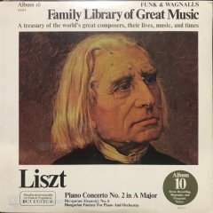 Liszt Family Library Of Great Music Jelatininde Açılmamış Dönem Baskı LP Klasik Plak