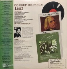 Liszt Family Library Of Great Music Jelatininde Açılmamış Dönem Baskı LP Klasik Plak