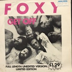 Foxy Get Off Maxi Single LP Plak