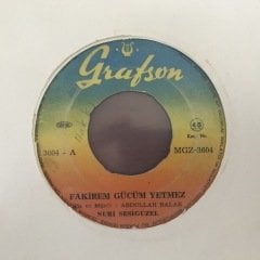 Nuri Sesigüzel Fakirem Gücüm Yetmez 45lik Plak