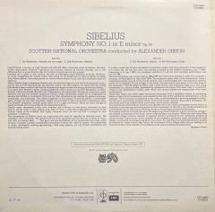 Sibelius Symphony No.1 LP Klasik Plak
