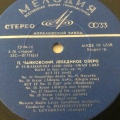 Tchaikovsky Swan Lake Ballet 3 LP Klasik Box Set Plak