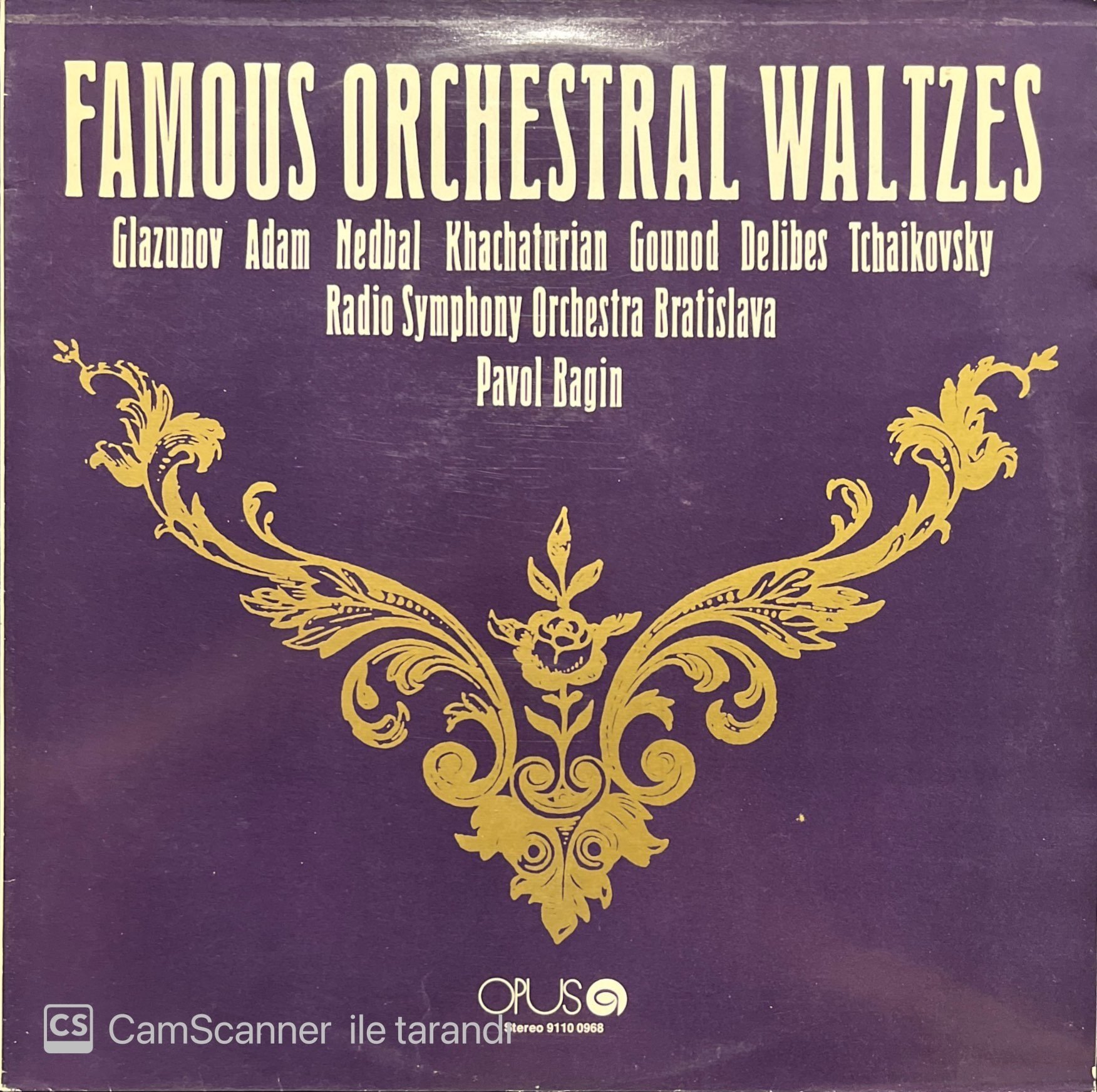 Famous Orchestral Waltzes LP Klasik Plak