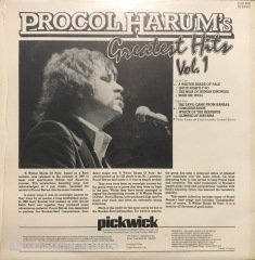 Procol Harum's Greatest Hits Vol.1 LP Plak