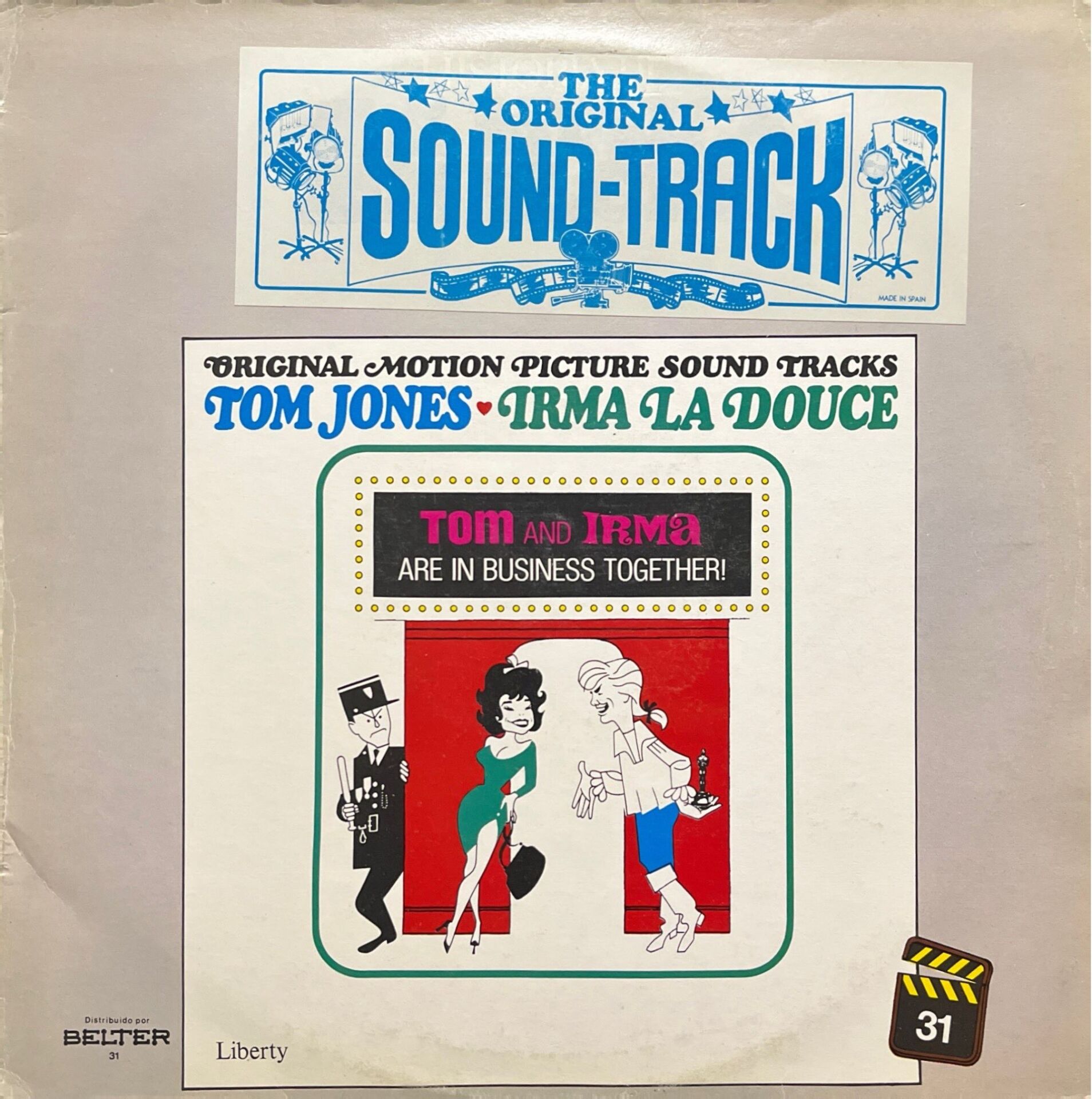 Tom Jones Irma La Douce Tom And Irma Soundtrack LP Plak