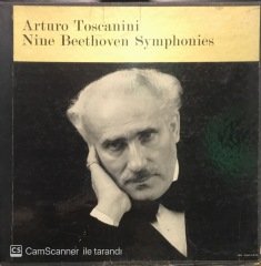 Arturo Toscanini Nine Beethoven Symphonies  7 LP Box Set Plak