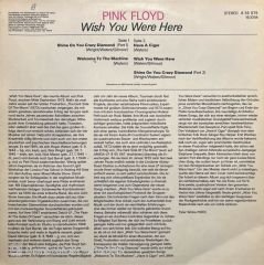 Pink Floyd Wish You Were Here LP Plak