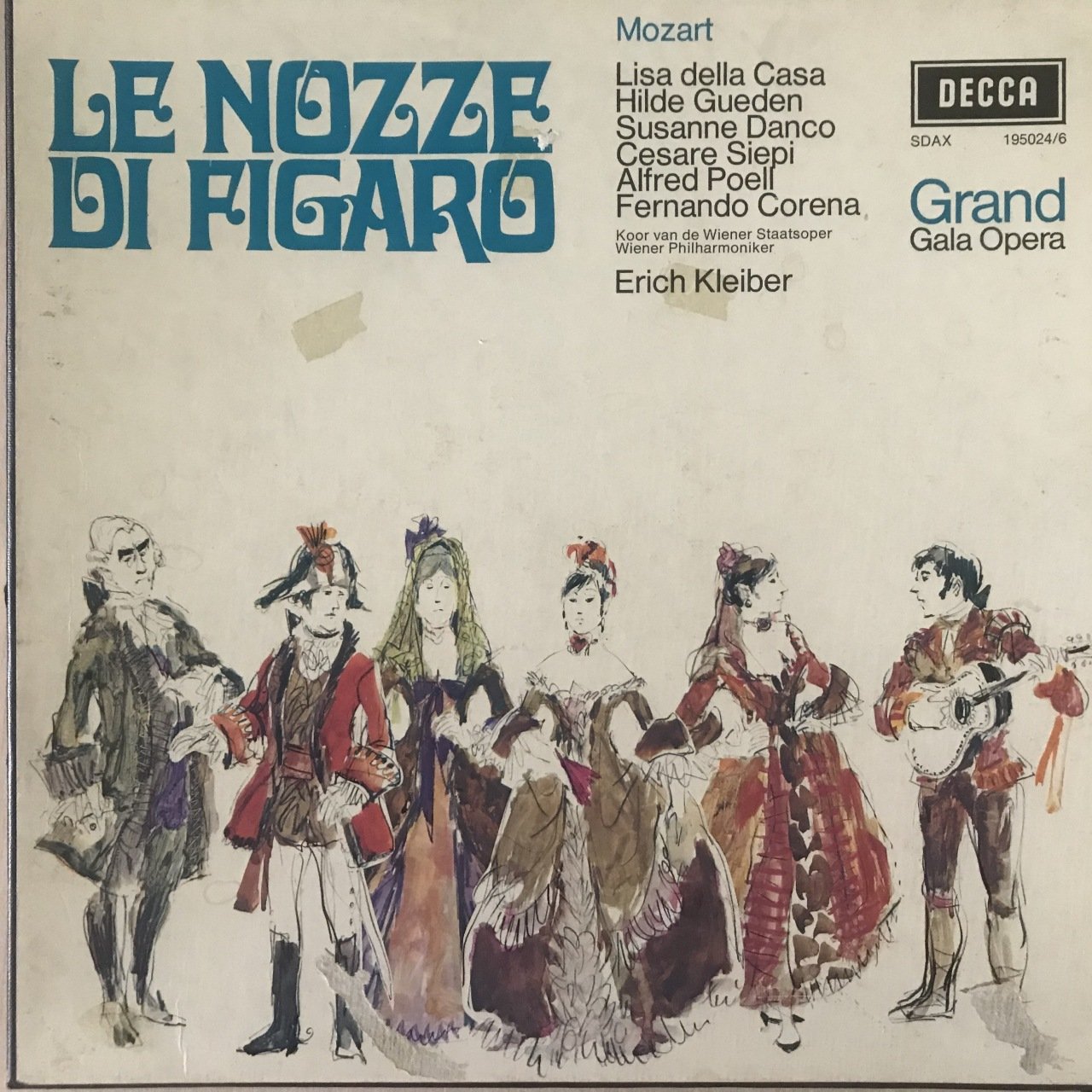 Mozart Le Nozze Di Figaro 3 LP Klasik Box Set Plak