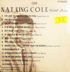 Nat King Cole With Love CD