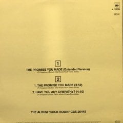 Cock Robin The Promise You Made Maxi Single 45 Rpm LP Plak