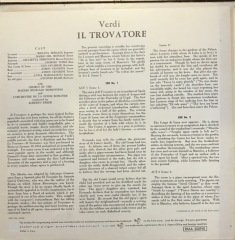 Giuseppe Verdi IL Trovatore 3 LP Box Set Plak