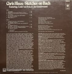 Chris Hinze Sketches On Bach LP Plak