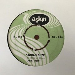 Aşık İhsani Dağdan Düze 45lik Plak