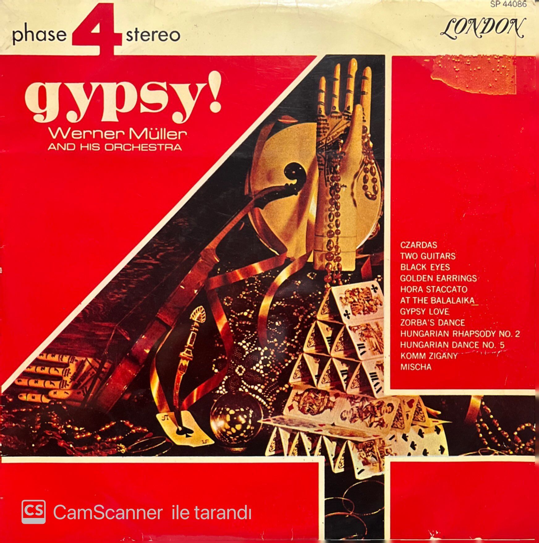 Gypsy Werner Müller And His Orchestra LP Klasik Plak