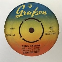 Zeki Müren Aşka Paydos 45lik Plak