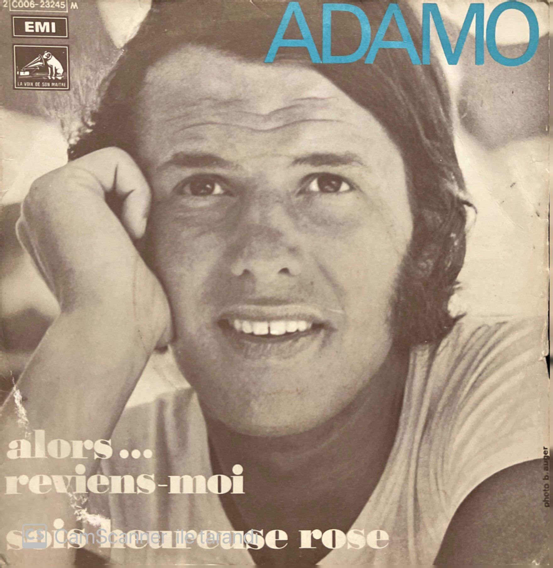 Adamo Alors... Reviens-Moi 45lik Plak