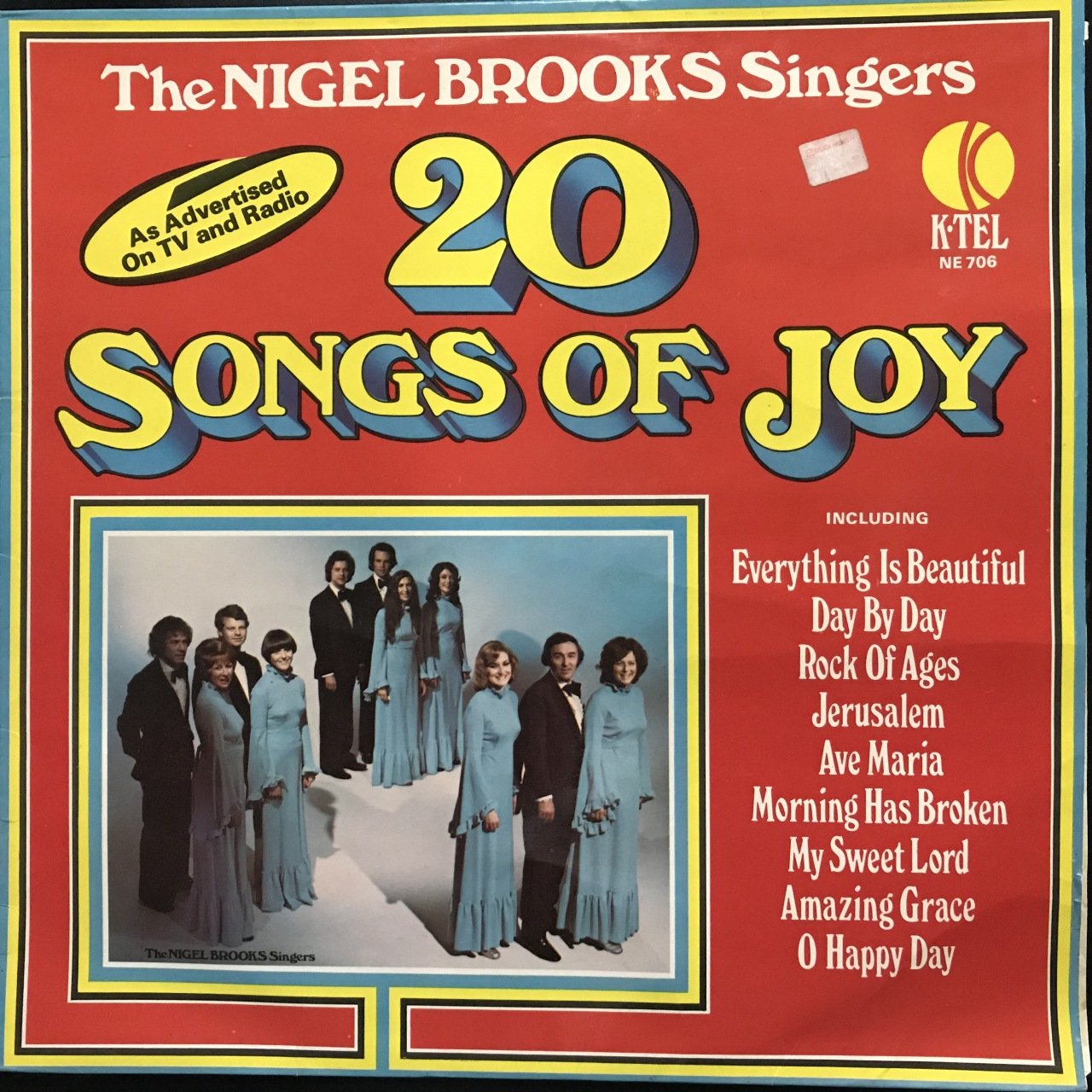 The Nigel Brooks Singers 20 Songs Of Joy LP Plak