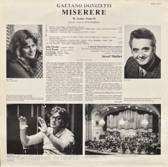 Donizetti Miserere LP Klasik Plak