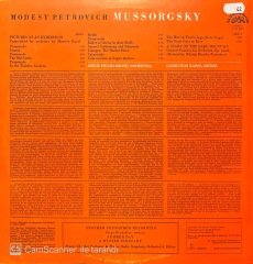 Mussorgsky Pictures At An Exhibition LP Klasik Plak