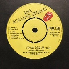 The Rolling Stones Start Me Up 45lik Plak