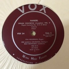 Handel Organ Concertos 3 LP Klasik Box Set Plak
