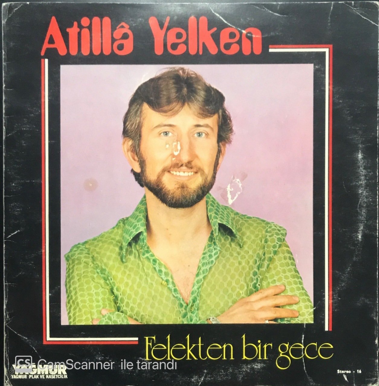 Atilla Yelken Felekten Bir Gece LP Plak