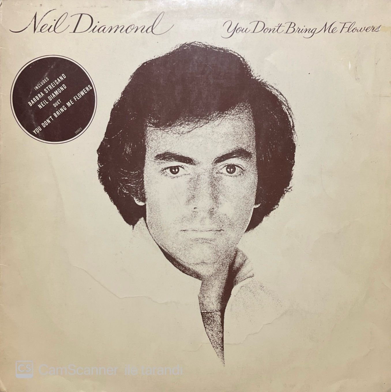 Neil Diamond You Don't Bring Me Flowers LP Plak