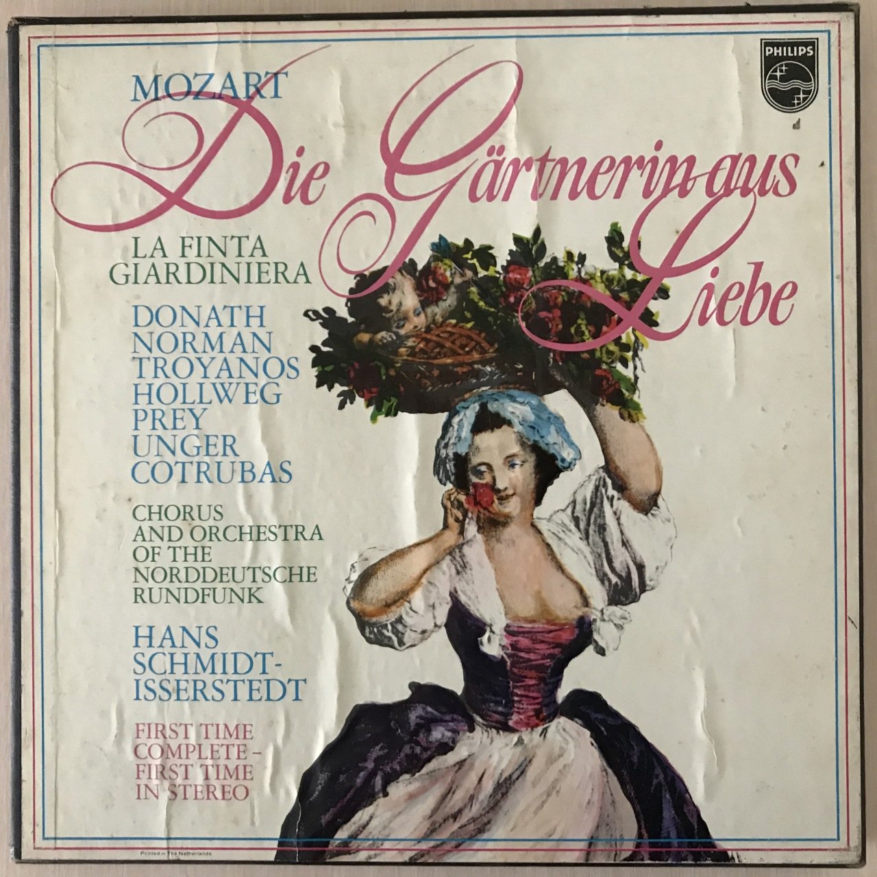 Mozart Die Garthnerin Aus Liebe 3 LP Klasik Box Set Plak