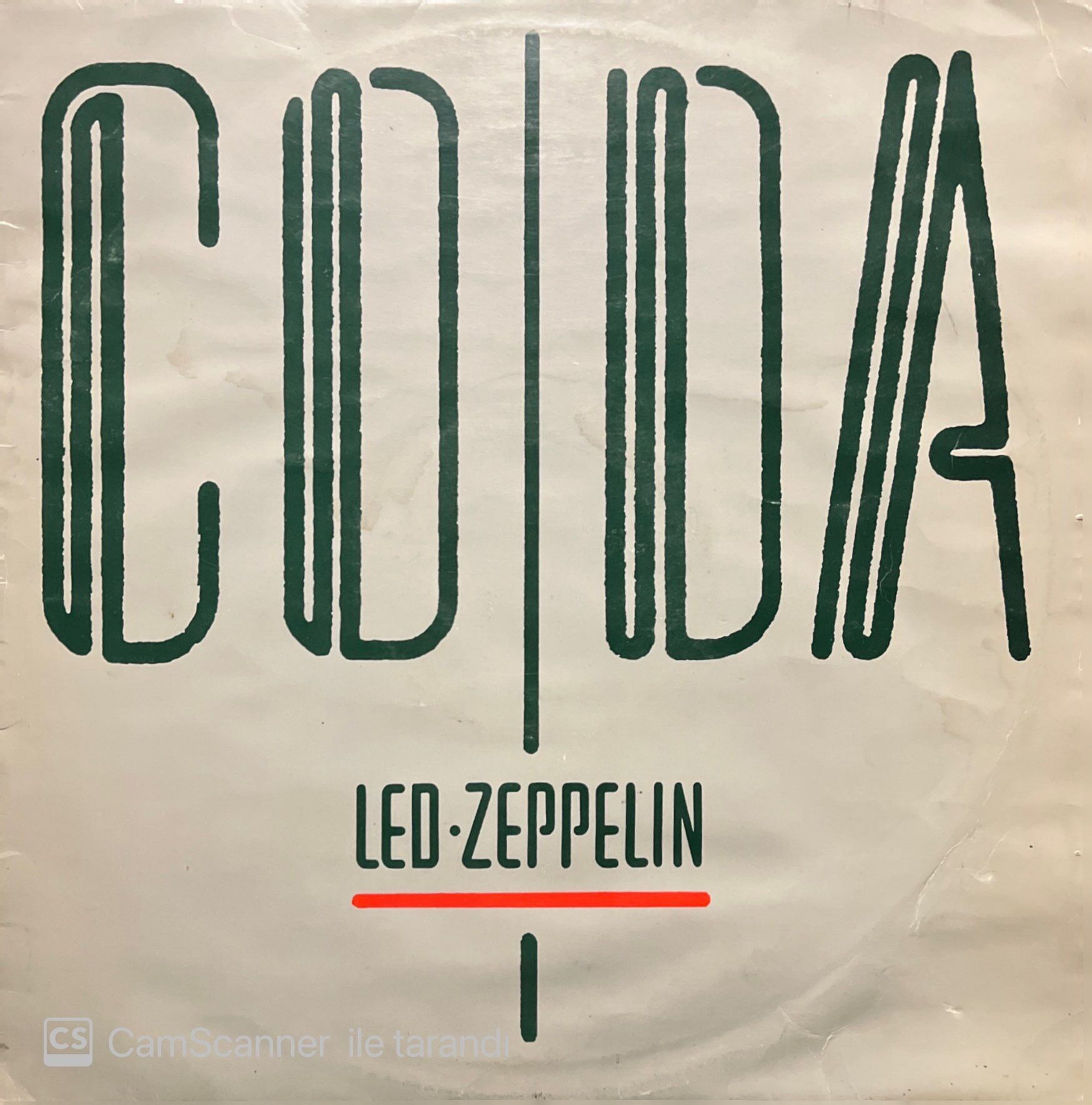 Led Zeppelin Coda LP Plak