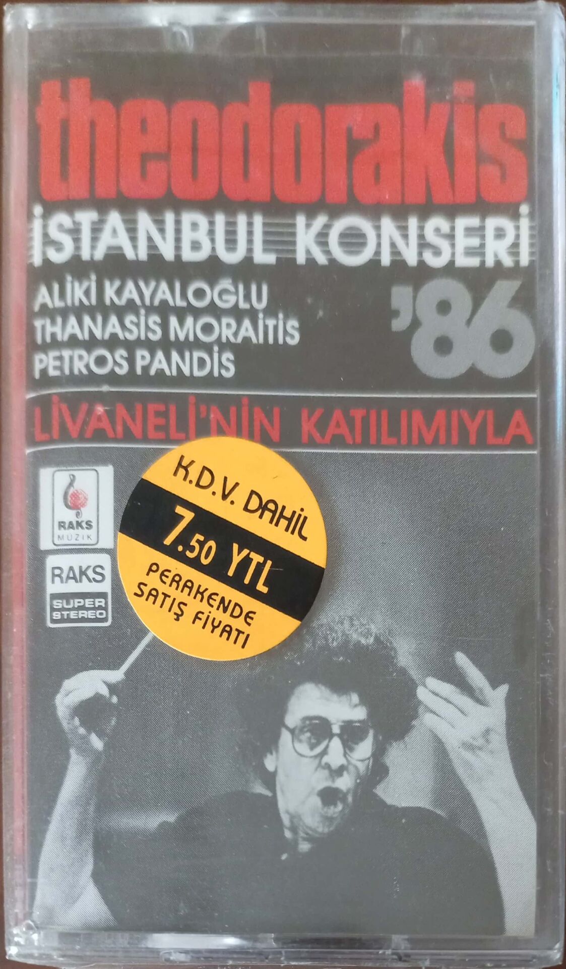 Theodorakis İstanbul Konseri '86 Kaset