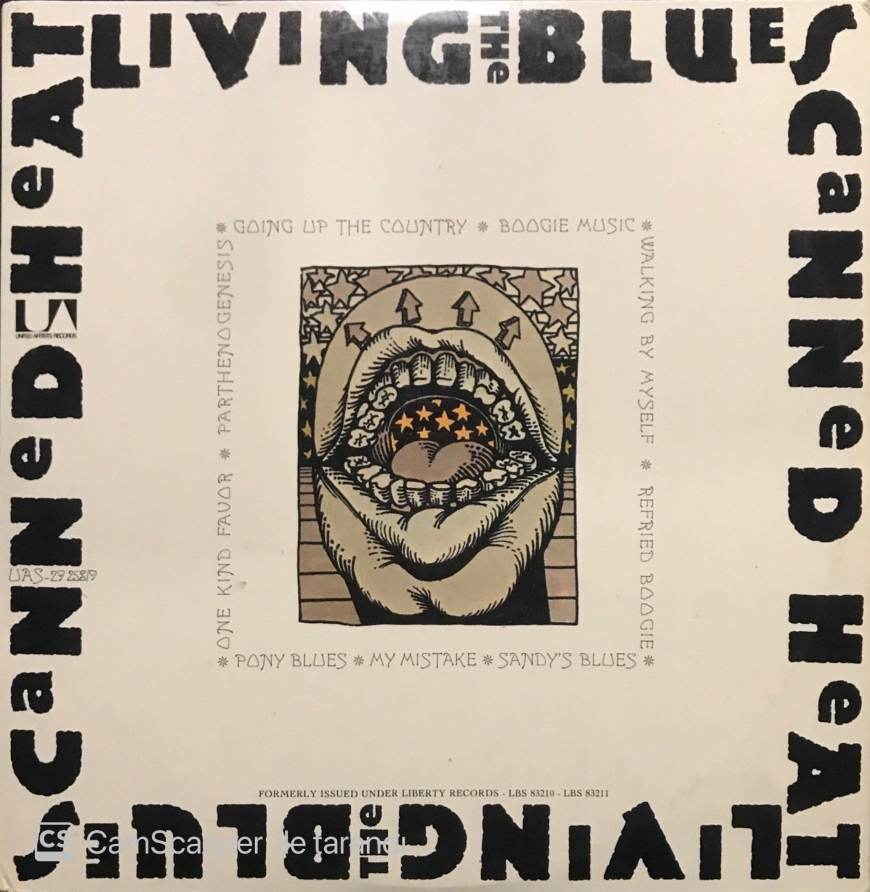 Canned Heat Living The Blues Double LP Plak
