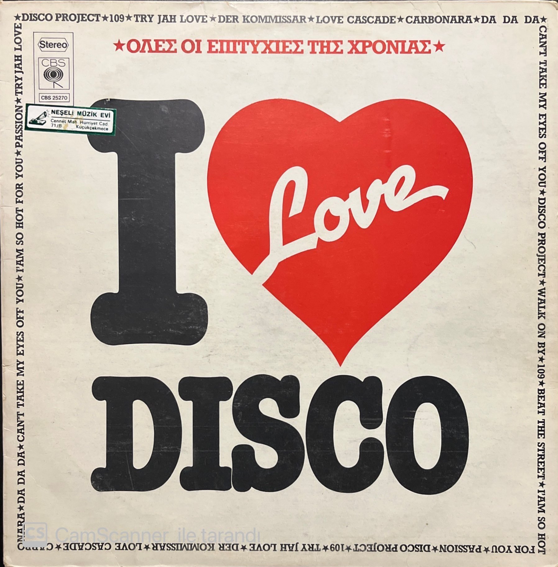 I Love Disco LP Plak