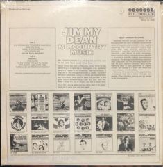 Jimmy Dean Mr. Country Music Jelatininde Açılmamış Dönem Baskı LP Klasik Plak
