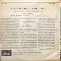 Tchaikovsky Piano Concerto LP Klasik Plak