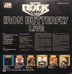 Iron Butterfly Live LP Plak