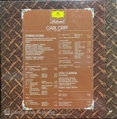 Carl Orff Carmina Burana Catulli Carmina Double LP Klasik Box Set Plak