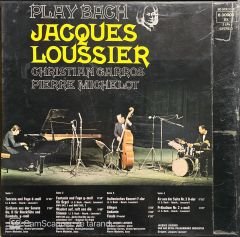 Jacques Loussier Prtrait In Gold Play Bach Double LP Klasik Box Set Plak