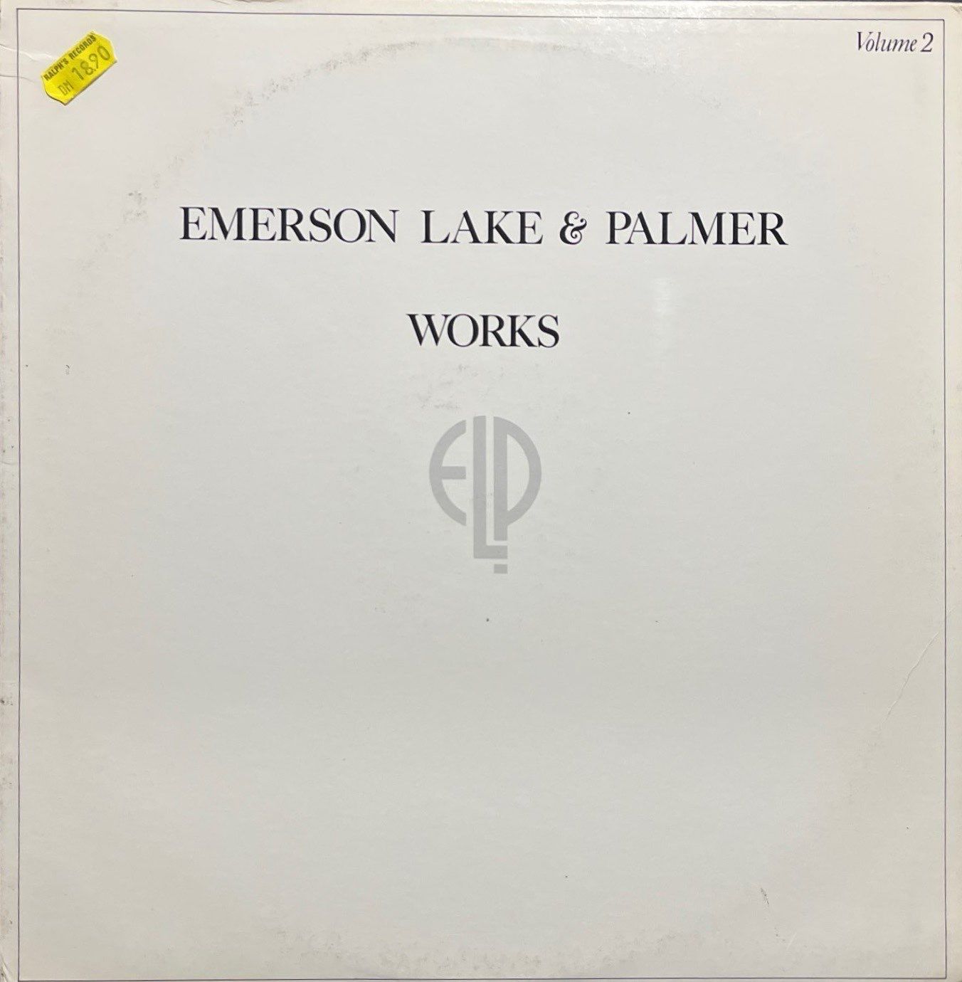 Emerson Lake & Palmer Works Volume 2 LP Plak